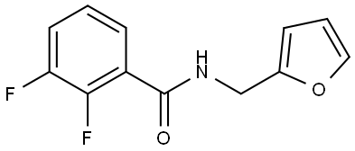 2,3-Difluoro-N-(2-furanylmethyl)benzamide Structure