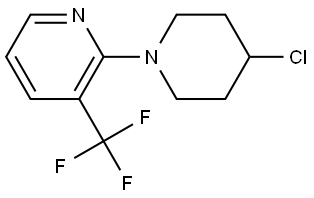 2-(4-Chloro-1-piperidinyl)-3-(trifluoromethyl)pyridine Structure