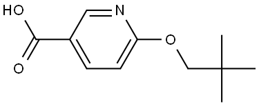 6-(2,2-Dimethylpropoxy)-3-pyridinecarboxylic acid Structure