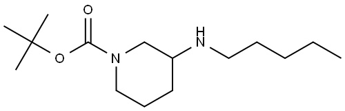 tert-butyl 3-(pentylamino)piperidine-1-carboxylate Structure