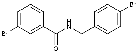 3-Bromo-N-[(4-bromophenyl)methyl]benzamide Structure