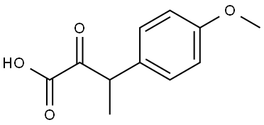 3-(4-methoxyphenyl)-2-oxobutanoic acid Structure