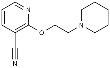 2-[2-(1-Piperidinyl)ethoxy]-3-pyridinecarbonitrile Structure