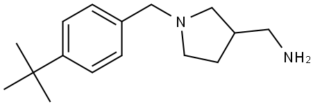 (1-(4-(tert-butyl)benzyl)pyrrolidin-3-yl)methanamine Structure