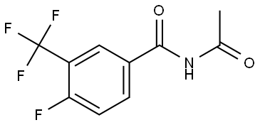 N-Acetyl-4-fluoro-3-(trifluoromethyl)benzamide Structure