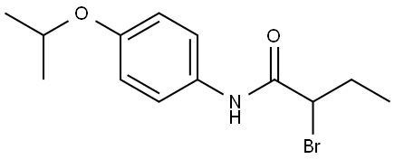 2-Bromo-N-[4-(1-methylethoxy)phenyl]butanamide Structure