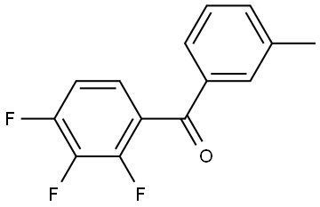 Methanone, (3-methylphenyl)(2,3,4-trifluorophenyl)- Structure