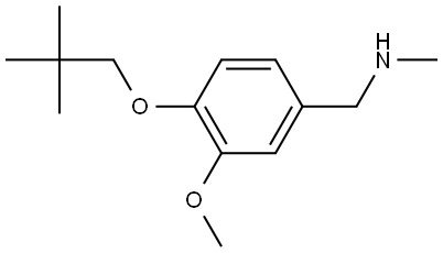 4-(2,2-Dimethylpropoxy)-3-methoxy-N-methylbenzenemethanamine Structure