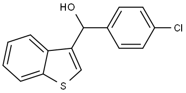 benzo[b]thiophen-3-yl(4-chlorophenyl)methanol Structure