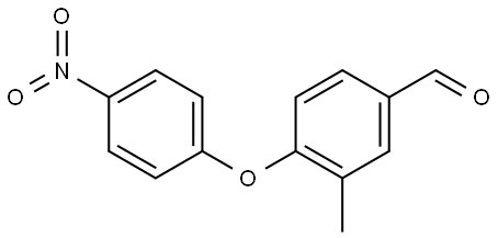 3-methyl-4-(4-nitrophenoxy)benzaldehyde Structure