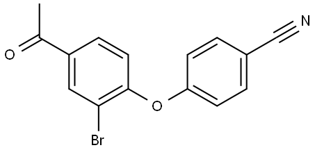 4-(4-Acetyl-2-bromophenoxy)benzonitrile Structure