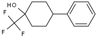 4-phenyl-1-(trifluoromethyl)cyclohexan-1-ol 구조식 이미지