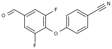 4-(2,6-Difluoro-4-formylphenoxy)benzonitrile Structure