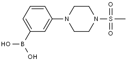 Boronic acid, B-[3-[4-(methylsulfonyl)-1-piperazinyl]phenyl]- Structure