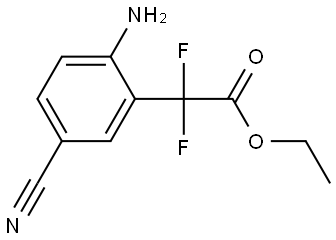 Ethyl 2-(2-aminobenzonitril)e-2,2-difluoroacetate Structure