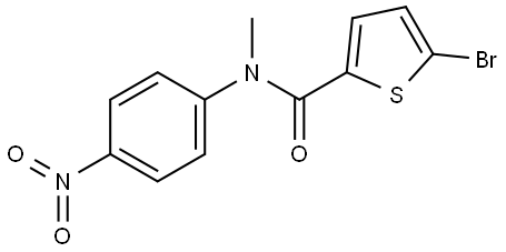 5-bromo-N-methyl-N-(4-nitrophenyl)thiophene-2-carboxamide Structure