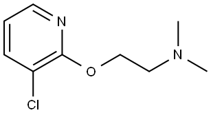 2-[(3-Chloro-2-pyridinyl)oxy]-N,N-dimethylethanamine Structure