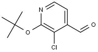 3-Chloro-2-(1,1-dimethylethoxy)-4-pyridinecarboxaldehyde Structure