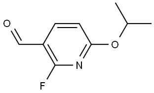 2-fluoro-6-isopropoxynicotinaldehyde Structure