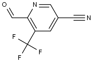 6-Formyl-5-(trifluoromethyl)nicotinonitrile Structure