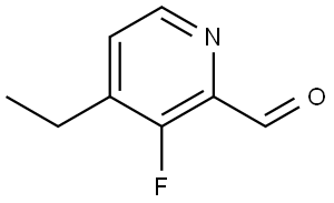 4-Ethyl-3-fluoro-2-pyridinecarboxaldehyde Structure