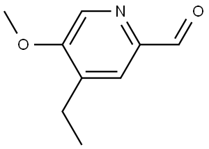 4-Ethyl-5-methoxy-2-pyridinecarboxaldehyde Structure