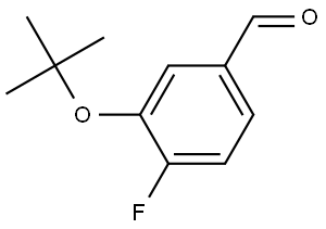 3-(tert-butoxy)-4-fluorobenzaldehyde Structure