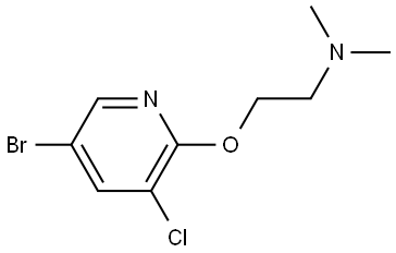 2-[(5-Bromo-3-chloro-2-pyridinyl)oxy]-N,N-dimethylethanamine Structure