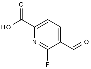 6-Fluoro-5-formylpicolinic acid Structure