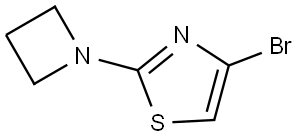 2-(azetidin-1-yl)-4-bromothiazole Structure