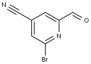 2-Bromo-6-formylisonicotinonitrile Structure