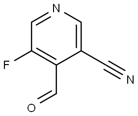 5-Fluoro-4-formylnicotinonitrile Structure