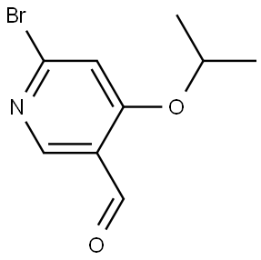 6-Bromo-4-(1-methylethoxy)-3-pyridinecarboxaldehyde Structure