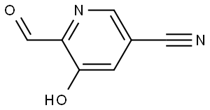 3-Pyridinecarbonitrile, 6-formyl-5-hydroxy- Structure