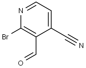 2-Bromo-3-formylisonicotinonitrile Structure