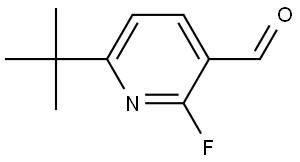 6-(tert-Butyl)-2-fluoronicotinaldehyde Structure