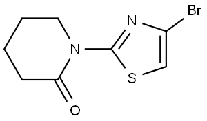 1-(4-bromothiazol-2-yl)piperidin-2-one Structure