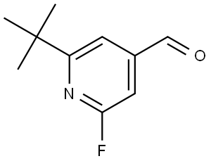 2-(tert-Butyl)-6-fluoroisonicotinaldehyde Structure