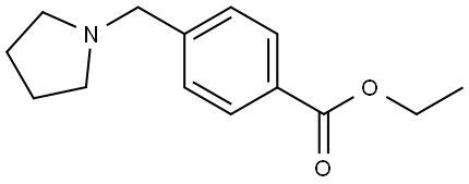 Ethyl 4-(1-pyrrolidinylmethyl)benzoate Structure