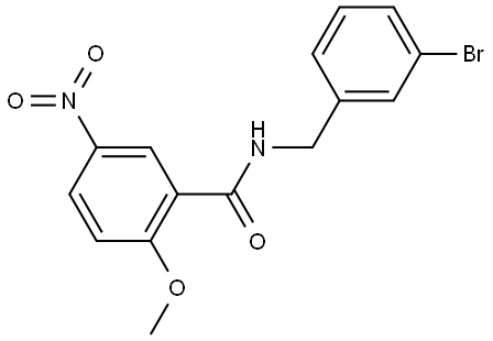 N-(3-bromobenzyl)-2-methoxy-5-nitrobenzamide Structure