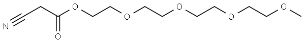 2-(2-(2-(2-methoxyethoxy)ethoxy)ethoxy)ethyl 2-cyanoacetate Structure