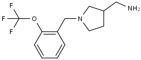 (1-(2-(trifluoromethoxy)benzyl)pyrrolidin-3-yl)methanamine Structure