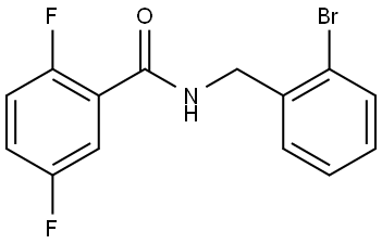 N-[(2-Bromophenyl)methyl]-2,5-difluorobenzamide Structure