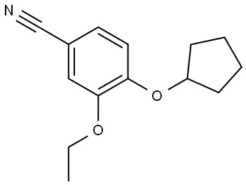 4-(Cyclopentyloxy)-3-ethoxybenzonitrile Structure