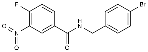 N-(4-bromobenzyl)-4-fluoro-3-nitrobenzamide Structure