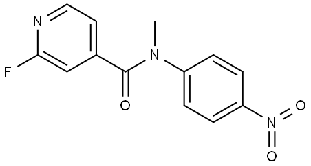 2-fluoro-N-methyl-N-(4-nitrophenyl)isonicotinamide Structure