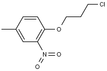 1-(3-chloropropoxy)-4-methyl-2-nitrobenzene Structure