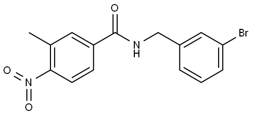 N-(3-bromobenzyl)-3-methyl-4-nitrobenzamide Structure