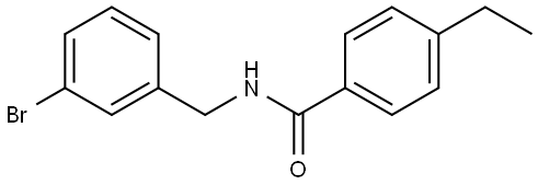 N-[(3-Bromophenyl)methyl]-4-ethylbenzamide Structure