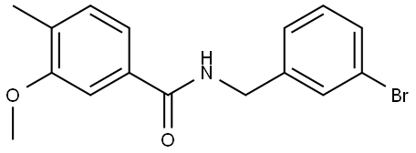 N-[(3-Bromophenyl)methyl]-3-methoxy-4-methylbenzamide Structure